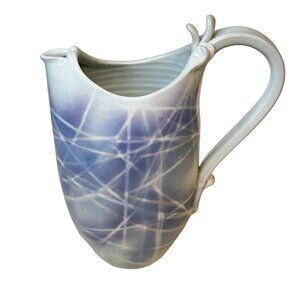 Vtg 2002 James Jim Loso Porcelain Ceramic Pitcher Modern Art Southwestern Style